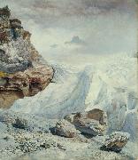John brett,ARA Glacier of Rosenlaui oil painting on canvas